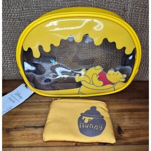 Disney Loungefly Winnie the Pooh Honey Pot Cosmetic Bag Set Yellow